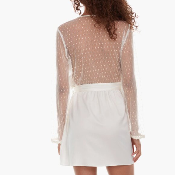 Flora Nikrooz Showstopper Robe White XS - Picture 3 of 5